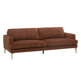 Temple &amp; Webster Darya 3 Seater Velvet Sofa
