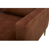 Temple &amp; Webster Darya 3 Seater Velvet Sofa