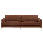 Temple &amp; Webster Darya 3 Seater Velvet Sofa