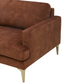 Temple &amp; Webster Darya 3 Seater Velvet Sofa