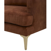 Temple &amp; Webster Darya 3 Seater Velvet Sofa