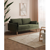 Temple &amp; Webster Oslo 3 Seater Upholstered Sofa
