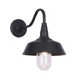 Temple &amp; Webster Melrose Gooseneck Outdoor Wall Light