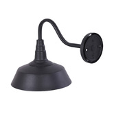 Temple &amp; Webster Melrose Gooseneck Outdoor Wall Light