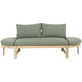 Temple &amp; Webster Martinique Acacia Wood Outdoor Daybed