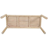 Temple &amp; Webster Andie Eucalyptus Wood Garden Bench