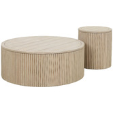 Temple &amp; Webster Como Eucalyptus Wood Outdoor Coffee Table