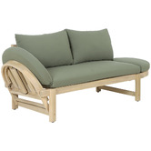Temple &amp; Webster Martinique Acacia Wood Outdoor Daybed