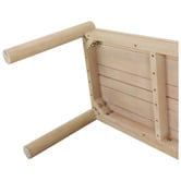 Temple &amp; Webster Andie Eucalyptus Wood Garden Bench