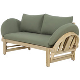 Temple &amp; Webster Martinique Acacia Wood Outdoor Daybed