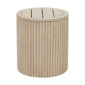Temple &amp; Webster Como Eucalyptus Wood Outdoor Side Table