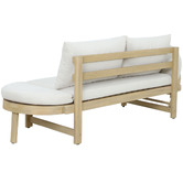 Temple &amp; Webster Martinique Acacia Wood Outdoor Daybed