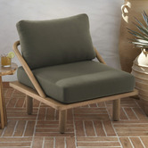 Temple &amp; Webster Bilgola Acacia Wood Outdoor Lounge Chair