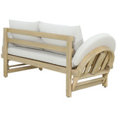 Temple &amp; Webster Martinique Acacia Wood Outdoor Daybed