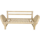 Temple &amp; Webster Martinique Acacia Wood Outdoor Daybed