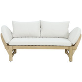 Temple &amp; Webster Martinique Acacia Wood Outdoor Daybed