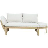 Temple &amp; Webster Martinique Acacia Wood Outdoor Daybed
