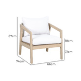 Temple &amp; Webster 6 Seater Bayview Outdoor Lounge Dining Set