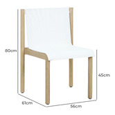 Temple &amp; Webster Arlen Acacia Wood Outdoor Dining Chairs