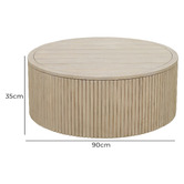 Temple &amp; Webster Como Eucalyptus Wood Outdoor Coffee Table