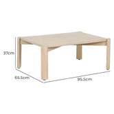 Temple &amp; Webster Palma Eucalyptus Wood Outdoor Coffee Table
