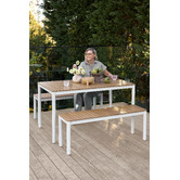 Temple &amp; Webster Coogee Eucalyptus Wood Outdoor Dining Table
