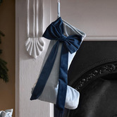 Temple &amp; Webster Bow Velvet Christmas Stocking