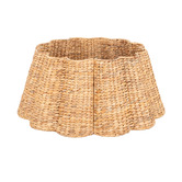 Temple &amp; Webster Wavy Water Hyacinth Christmas Tree Skirt