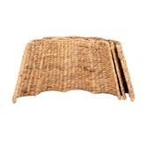 Temple &amp; Webster Wavy Water Hyacinth Christmas Tree Skirt