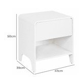 Temple &amp; Webster Raphael 1 Drawer Bedside Table