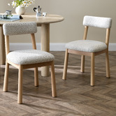 Temple &amp; Webster Theo Beech Wood Dining Chairs