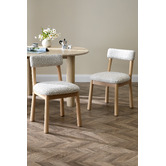 Temple &amp; Webster Theo Beech Wood Dining Chairs