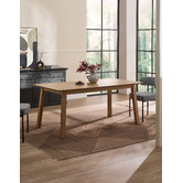 Temple &amp; Webster 180cm Natural Oak Wood Dining Table