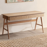 Temple &amp; Webster Light Timber Torsby Writing Desk