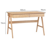 Temple &amp; Webster Light Timber Torsby Writing Desk