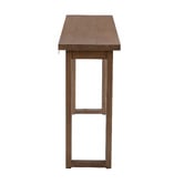 Temple &amp; Webster Ski-Leg Oak Wood Console Table
