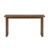 Temple &amp; Webster Ski-Leg Oak Wood Console Table