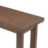 Temple &amp; Webster Ski-Leg Oak Wood Console Table