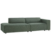 Temple &amp; Webster Russo 4 Seater Upholstered Sofa with Chaise