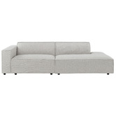 Temple &amp; Webster Russo 4 Seater Upholstered Sofa with Chaise