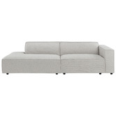 Temple &amp; Webster Russo 4 Seater Upholstered Sofa with Chaise