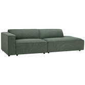 Temple &amp; Webster Russo 4 Seater Upholstered Sofa with Chaise