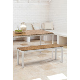 Temple &amp; Webster 2 Seater Coogee Outdoor Dining Bench