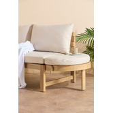 Temple &amp; Webster Martinique Acacia Wood Outdoor Daybed