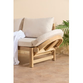 Temple &amp; Webster Martinique Acacia Wood Outdoor Daybed