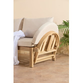 Temple &amp; Webster Martinique Acacia Wood Outdoor Daybed