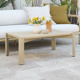 Temple &amp; Webster Palma Eucalyptus Wood Outdoor Coffee Table