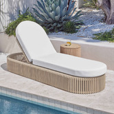 Temple &amp; Webster Como Eucalyptus Wood Sun Lounge