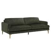 Temple &amp; Webster Darya 3 Seater Velvet Sofa