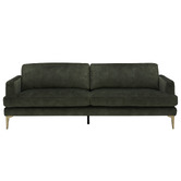 Temple &amp; Webster Darya 3 Seater Velvet Sofa